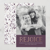 Rejoice | ホリデーフォトカード シーズンカード (正面/裏面)