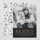 Rejoice | ホリデーフォトカード シーズンカード (正面/裏面)