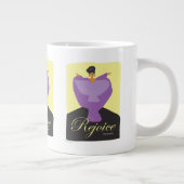 Rejoice | 励ましの芸術マグカップ | 希望のメッセージ ジャンボコーヒーマグカップ (右)