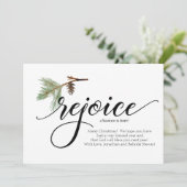 REJOICE A SAVIOR IS – クリス生まれマスフォトカード (スタンド正面)