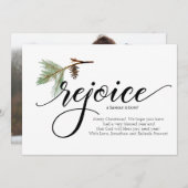 REJOICE A SAVIOR IS – クリス生まれマスフォトカード (正面/裏面)