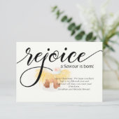 REJOICE A SAVIOR IS – クリス生まれマスフォトカード (スタンド正面)