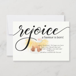 REJOICE A SAVIOR IS – クリス生まれマスフォトカード