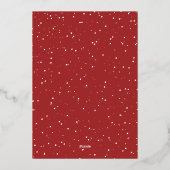 Rejoice Archカスタムフルフォトクリスマス 箔シーズンカード (裏面)