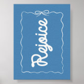 Rejoice Blue Christmas Poster ポスター (正面)