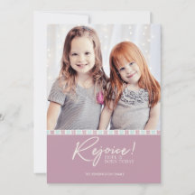 Rejoice Christian Christmas Patternホリデーフォト