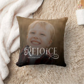 Rejoice Christian Religious Merry Christmas Photo クッション (ブランケット)