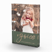 Rejoice Christmas素朴 Add写真と名前 フォトブロック (右)