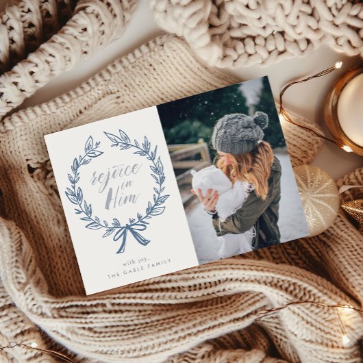 Rejoice in Himリースホリディフォトカード シーズンカード