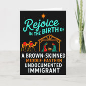 Rejoice In The Birth Of A Brown Skinned Christian  カード (正面)