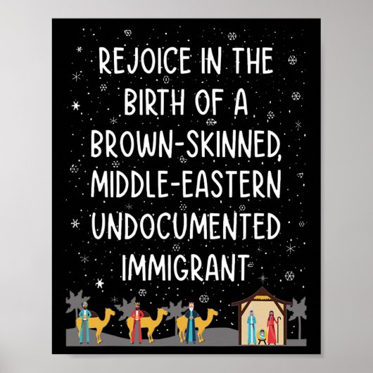 Rejoice In The Birth Of A Brown Skinned Middle Eas ポスター (正面)