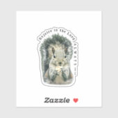 Rejoice in the Lord Always Fun Cute Squirrel Vinyl シール (シート)