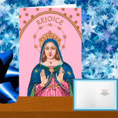 Rejoice! (Latin: Gaudete!) Upper Torso BVM Advent カード