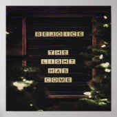 Rejoice The Light Has Come Isaiah 60 Bible Verse ポスター (正面)