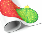 RekdとGreenオーナメントのラッピング紙 ラッピングペーパー (ロールコーナー)