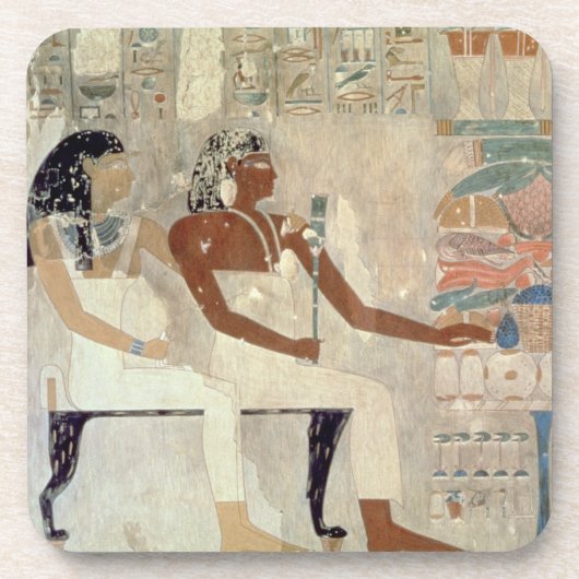 Rekhmire、Thebes、dの墓からの壁絵画 コースター (正面)