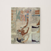 Rekhmire、Thebes、dの墓からの壁絵画 ジグソーパズル (縦)