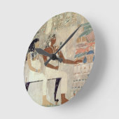 Rekhmire、Thebes、dの墓からの壁絵画 ラウンド壁時計 (傾斜)