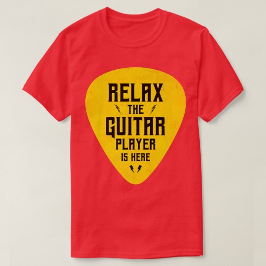 Rela The Guitar Player Is Here おもしろい Premium Tシャツ (デザイン正面)