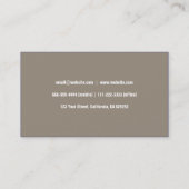 RELACIONES PÚBLICAS AZUL ELEGANTE PROFESIONAL 名刺 (裏面)