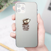 Relatable Adulting Humor Coffee Lover シール (スマートフォン)