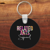 Related Arts Squad Tie Dye Back To School Apprecia キーホルダー (正面)