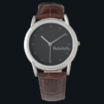 Relativity (type 5) 腕時計<br><div class="desc">"Relativity" is one of the major concepts in physics, for example, known as Einstein's special and general relativity. In the wide sense, the word "relativity" implies that the appearance or existence of things are relative to the point of view or relationship to the other things, and in this sense, "relativistic...</div>