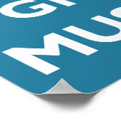 Relax and Grow a Mustache ポスター (角)