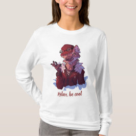 Relax be cool, wolf tシャツ