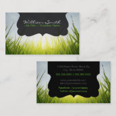 Relax calm grass Business card 名刺 (正面/裏面)