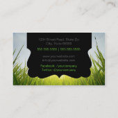 Relax calm grass Business card 名刺 (裏面)