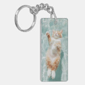 Relax Cat Keychain キーホルダー (正面左)