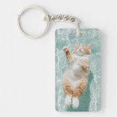 Relax Cat Keychain キーホルダー (正面)
