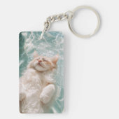 Relax Cat keychain キーホルダー (裏面)