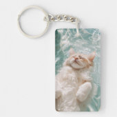 Relax Cat keychain キーホルダー (正面)
