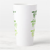Relax, Dream, Believe, Green Ombre Boho Latte Mug カフェラテマグ (正面)