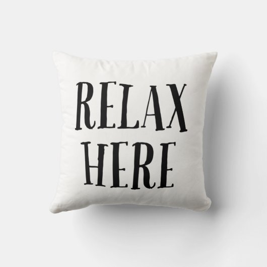 Relax Here Pillow  クッション (裏面)