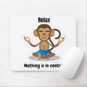 Relax Nothing Is In Control – Funny Meditating  マウスパッド (マウス)