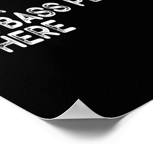 Relax The B Player Is Here Retro Guitar Musician F ポスター (角)