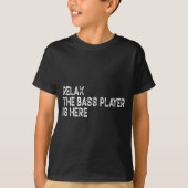 Relax The B Player Is Here Retro Guitar Musician F Tシャツ (正面)