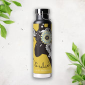 Relax - Yellow Funky Funny Giraffe ウォーターボトル