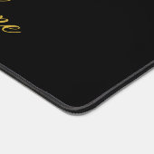 Relax You’re Home Custom Text Solid Black デスクマット (コーナー)