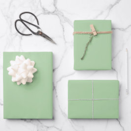 Relaxation Green Spring And Summer Trending Color ラッピングペーパーシート