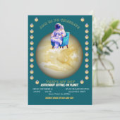 Relaxed Astronaut Sitting on Planet 招待状 (スタンド正面)