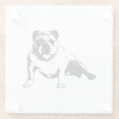 Relaxed Bulldog Coaster ガラスコースター (裏面)