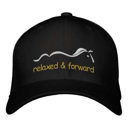 Relaxed & Forward, horse logo ball cap 刺繍入りキャップ (正面)