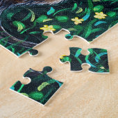 Relaxed River Otter Painting ジグソーパズル (側面)