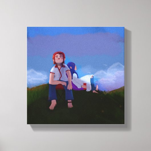 Relaxing キャンバスプリント (正面)