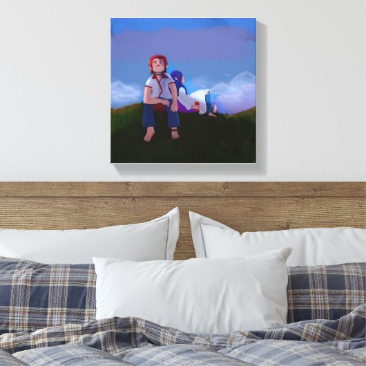 Relaxing キャンバスプリント (インサイチュ (寝室))