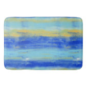 Relaxing Beach Aqua Turquiose Nautical  バスマット (正面)